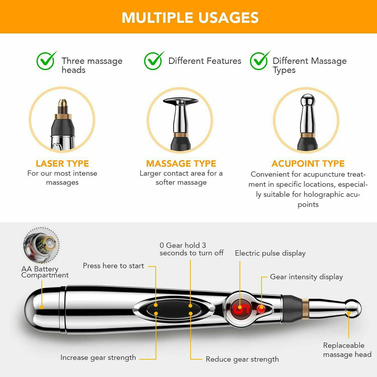 Acupuncture Pain Relif Therapy Massage Pen