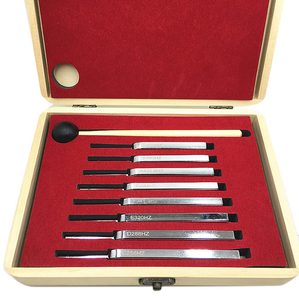 Chakra Tuning Fork Set of 8 for Healing
